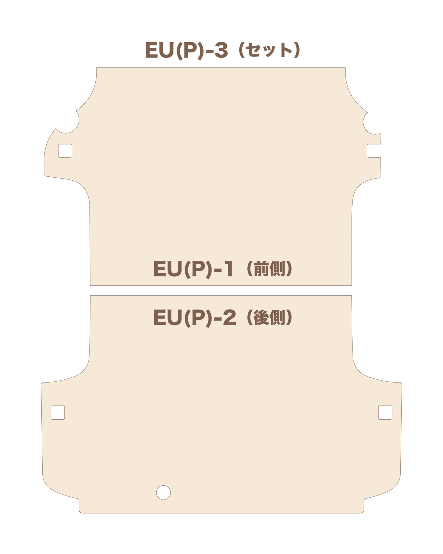 TOYOTA ハイエース S-GL用　フロアボード・セット（標準タイプ／デュアル・オートスライド装備車用）EUP-3・EUP-3H
