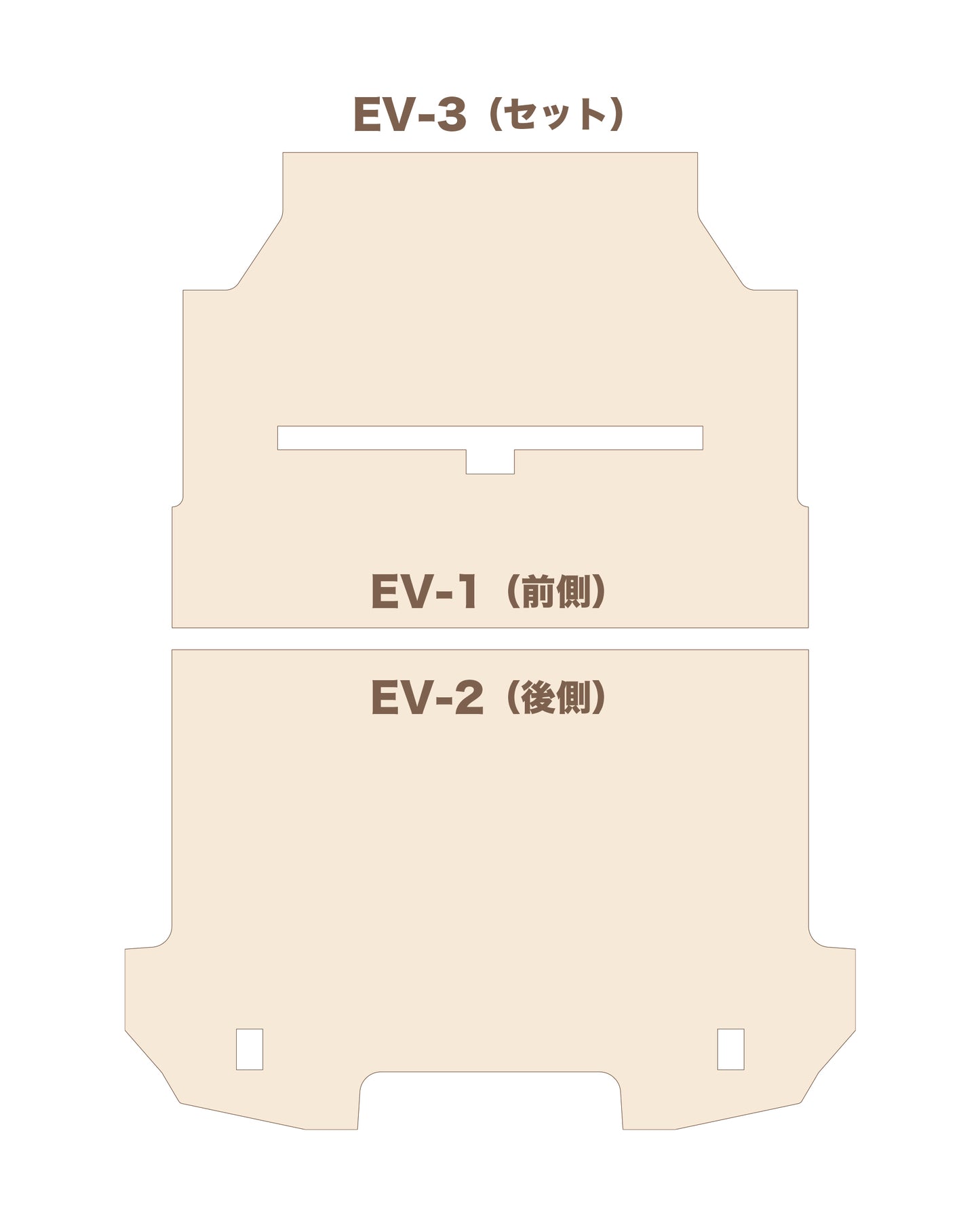 NISSAN バネット バン用　フロアボード単品（標準タイプ／2列目シートベルトが3点式は不可）EV-1・EV-2